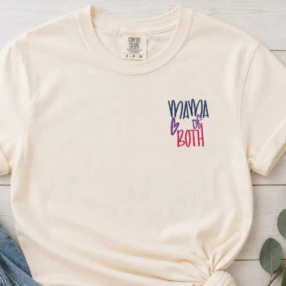 Embroidered Mama Shirt | Boy Mama • Girl Mama • Mama of Both