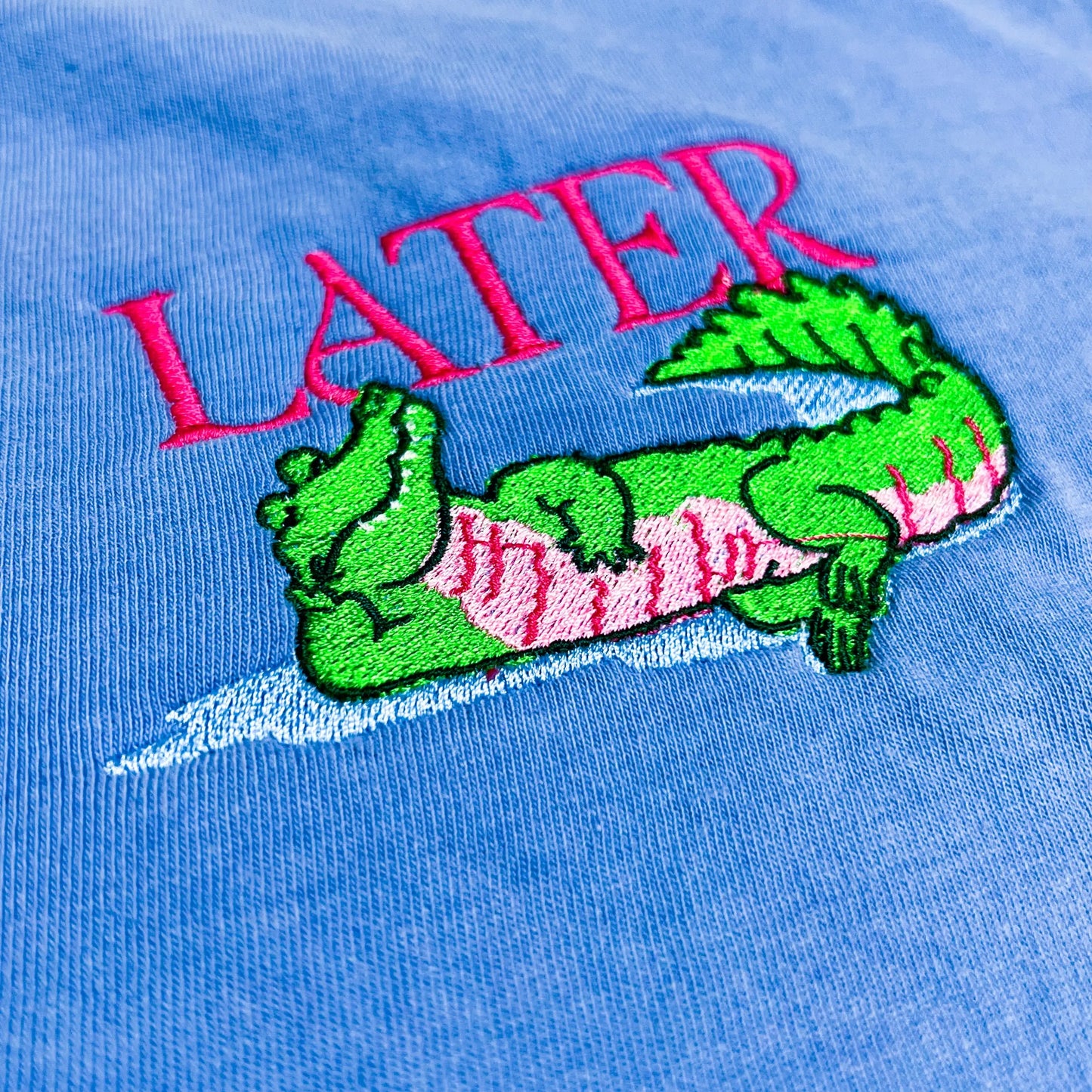 Later Gator Embroidered Tee Embellish by Arwa