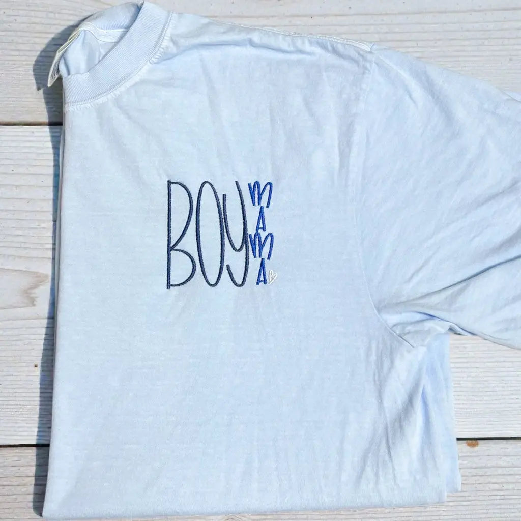 Embroidered Mama Shirt | Boy Mama • Girl Mama • Mama of Both Embellish by Arwa