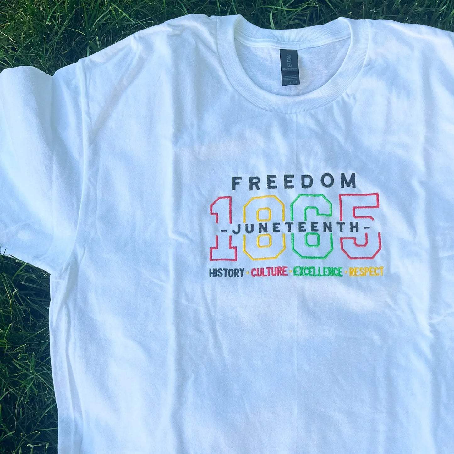 Freedom 1865 Embroidered Tee Embellish by Arwa